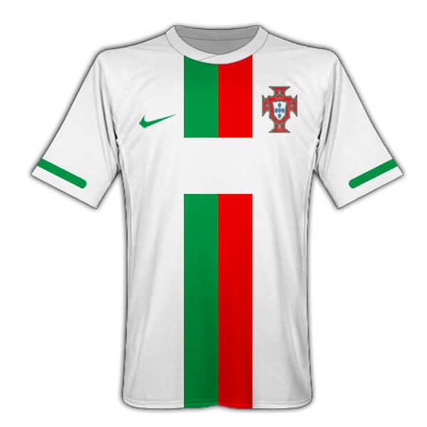 Camiseta Portugal Segunda equipo Retro 2010 Blanco